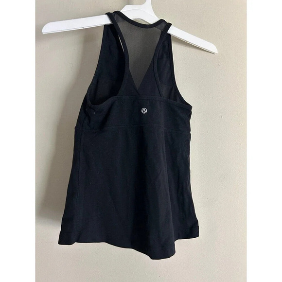 Lululemon black tank top mesh racerback - Picture 2 of 7